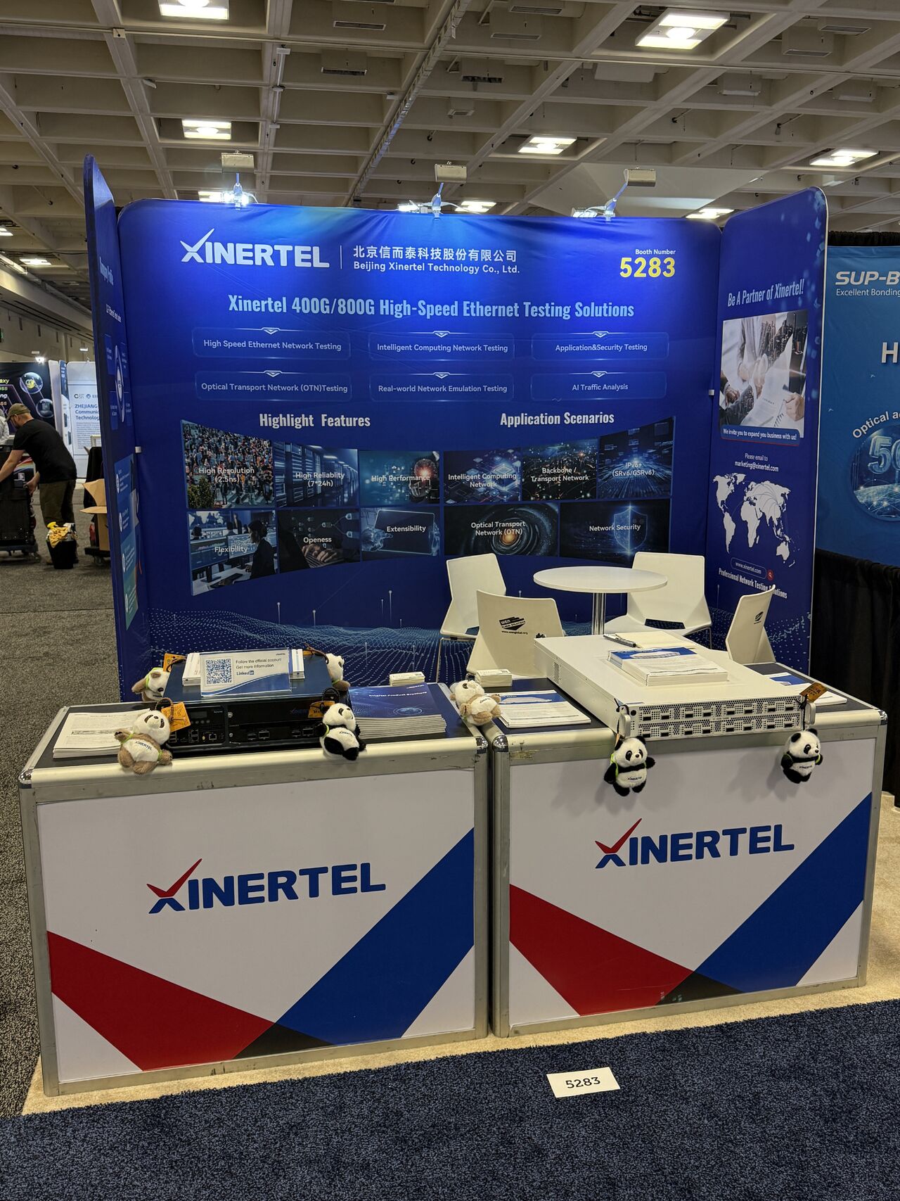 Xinertel showcases its latest 400G and 800G Ethernet validation solutions at the OFC 2025